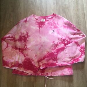 VS PINK CROPPED BOYFRIEND SWEATER